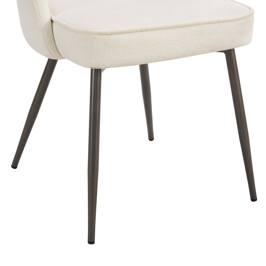 Dusklia - Lola Set of 2 Dining Chairs - Teddy Cream