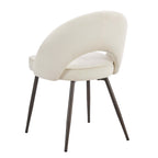 Dusklia - Lola Set of 2 Dining Chairs - Teddy Cream