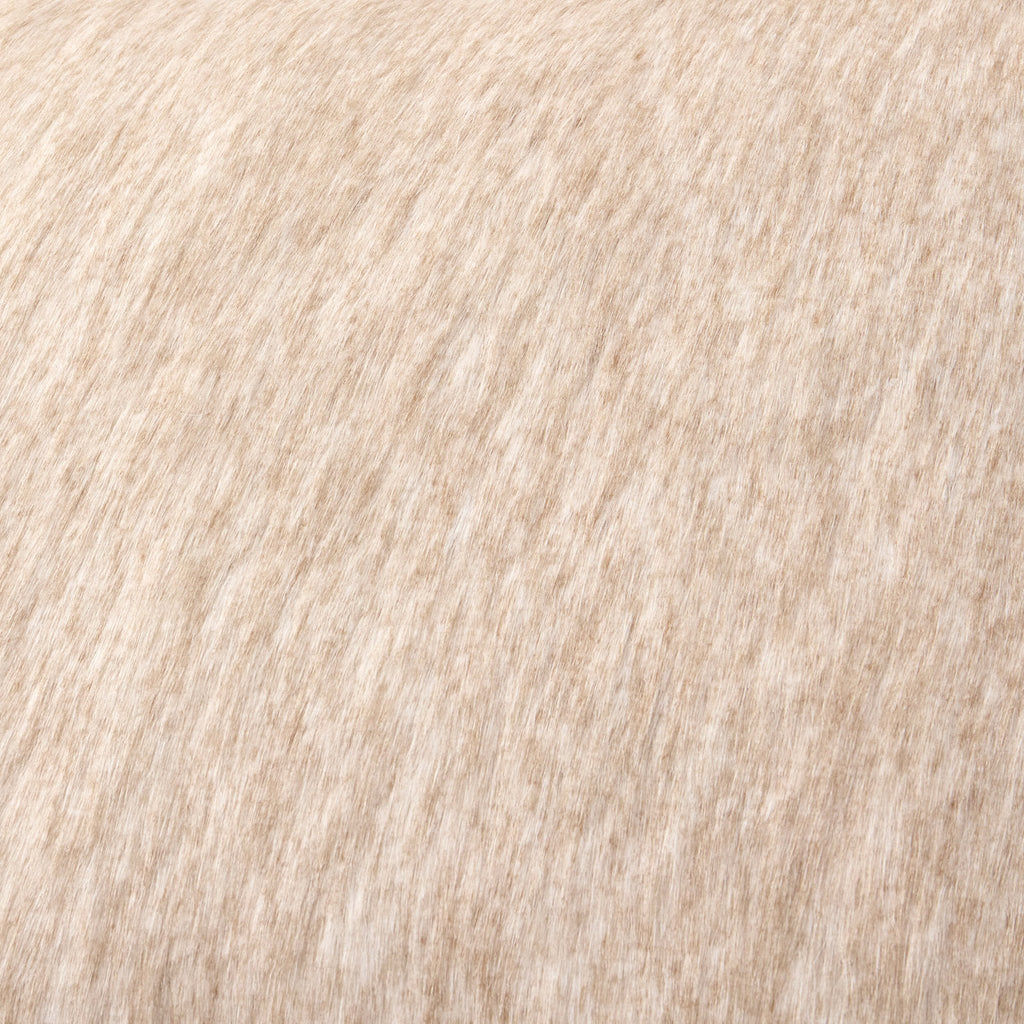 Dusklia - Long Faux Fur Cushion Cover - Natural