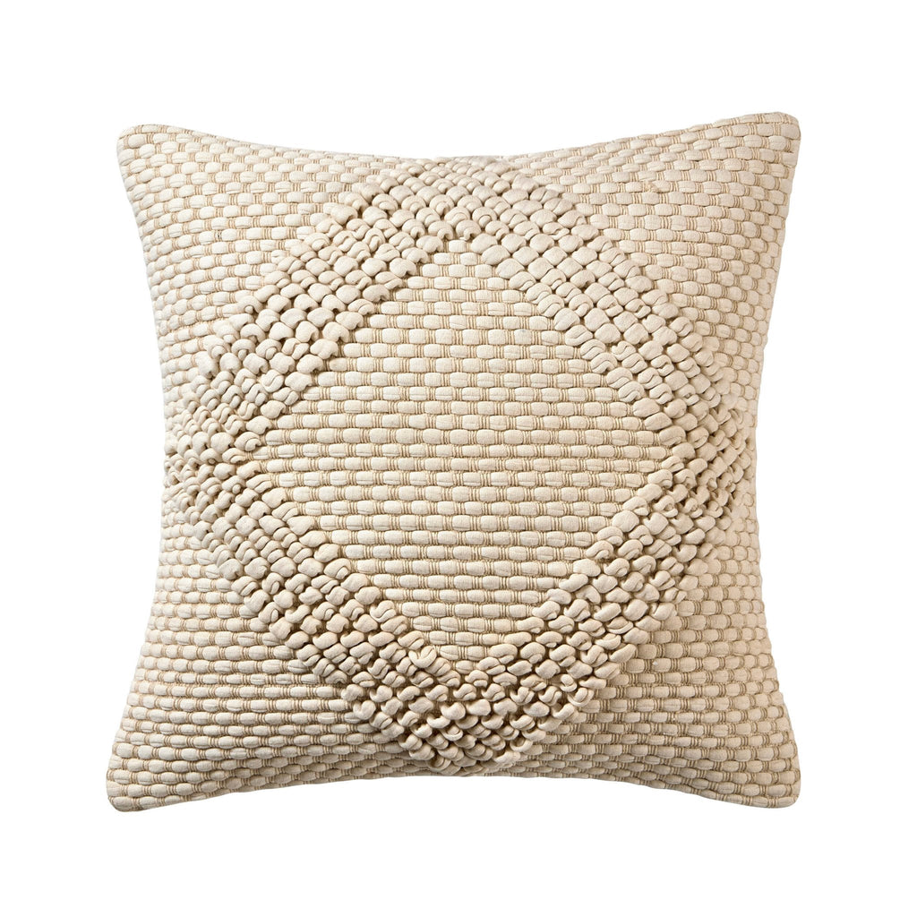 Dusklia - Loop Pattern Sofa Cushion Cover - Off White