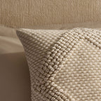 Dusklia - Loop Pattern Sofa Cushion Cover - Off White