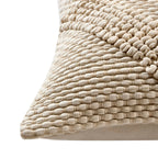 Dusklia - Loop Pattern Sofa Cushion Cover - Off White