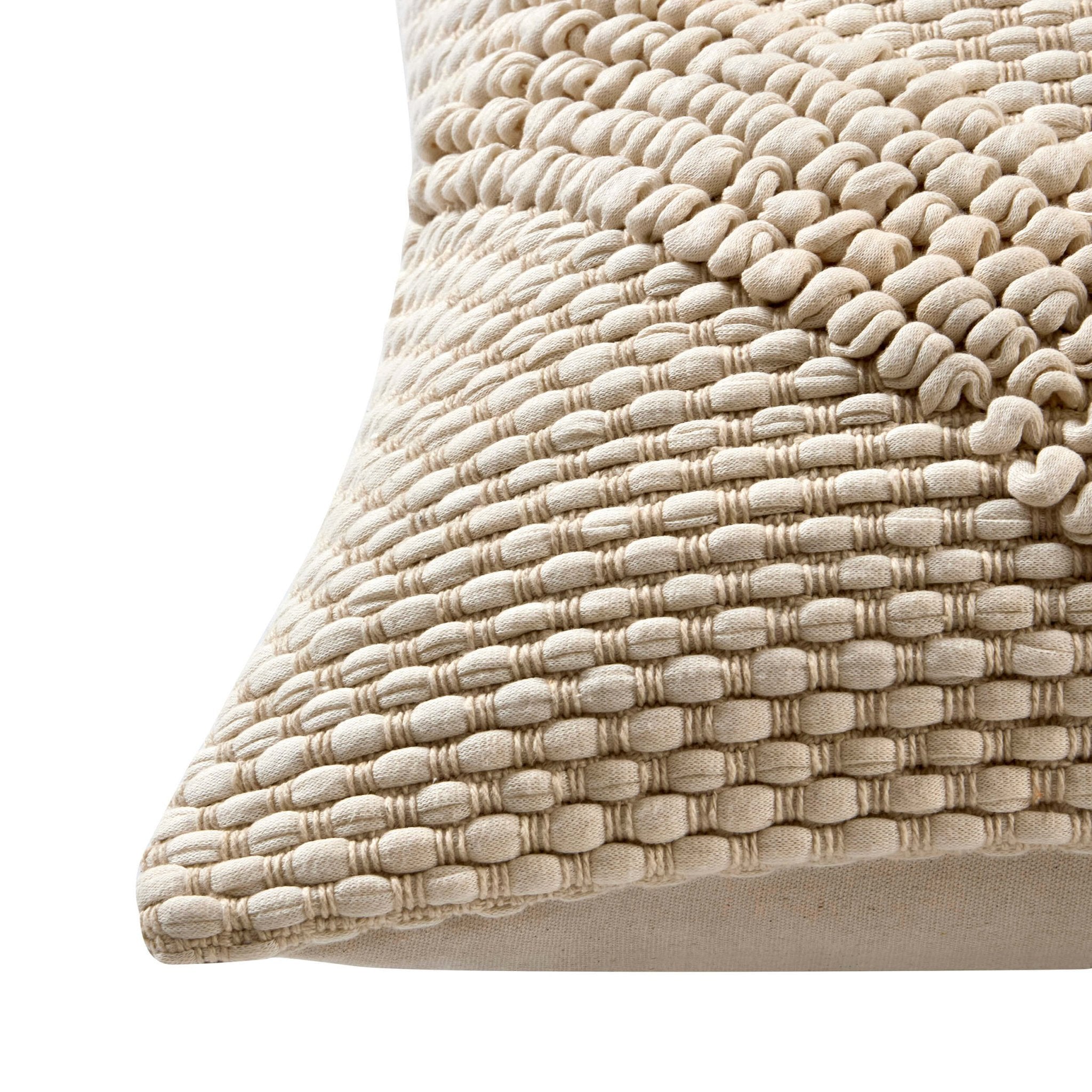 Dusklia - Loop Pattern Cushion Cover - Off White