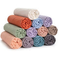 Draps Housse - PROMO LINGE - Coton - 190x140cm - Multicouleur Lot de 5