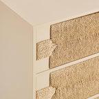Dusklia - Lottie Woven 3 Drawer Chest - Sand