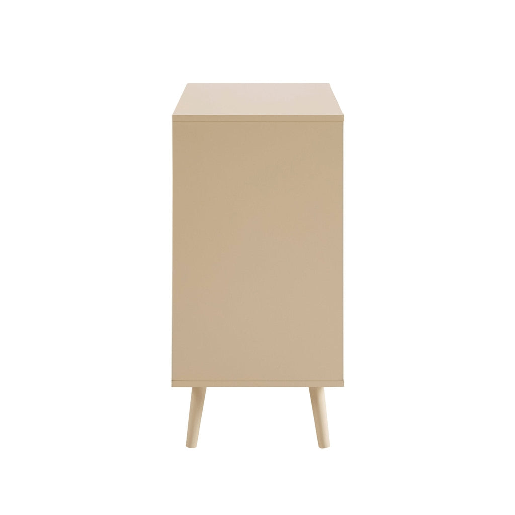 Dusklia - Lottie Woven 3 Drawer Chest - Sand
