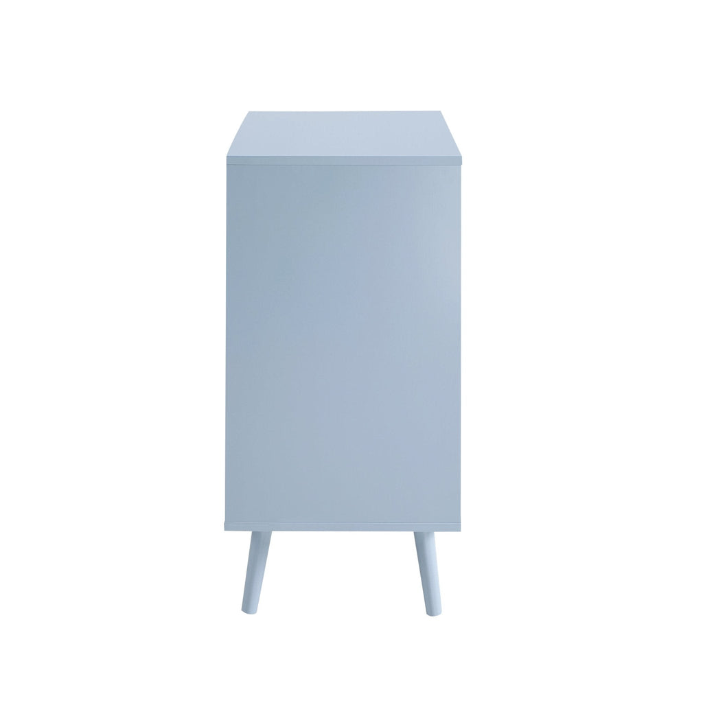Dusklia - Lottie Woven 3 Drawer Chest - Sky Blue