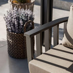 Dusklia - Lucca Outdoor 5 Seater Lounge Set with Coffee Table - Black