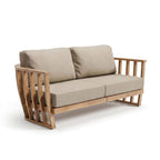 Dusklia - Lucca Outdoor 5 Seater Lounge Set with Coffee Table - Brown