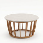 Dusklia - Lucca Outdoor 5 Seater Lounge Set with Coffee Table - Brown