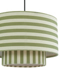 Dusklia - Lucia Striped Double Tiered Ceiling Shade - Green