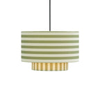 Dusklia - Lucia Striped Double Tiered Ceiling Shade - Green