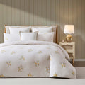 Dusklia - Lucie 100% Cotton Lemon & Check Reversible Duvet Cover & Pillowcase Set - Multicoloured