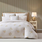 Dusklia - Lucie 100% Cotton Lemon & Check Reversible Duvet Cover & Pillowcase Set - Multicoloured