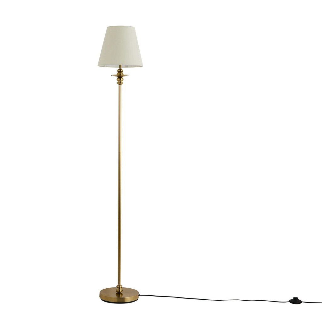 Dusklia - Lucille Ornate Floor Lamp - Brass