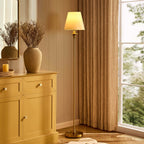 Dusklia - Lucille Ornate Floor Lamp - Brass