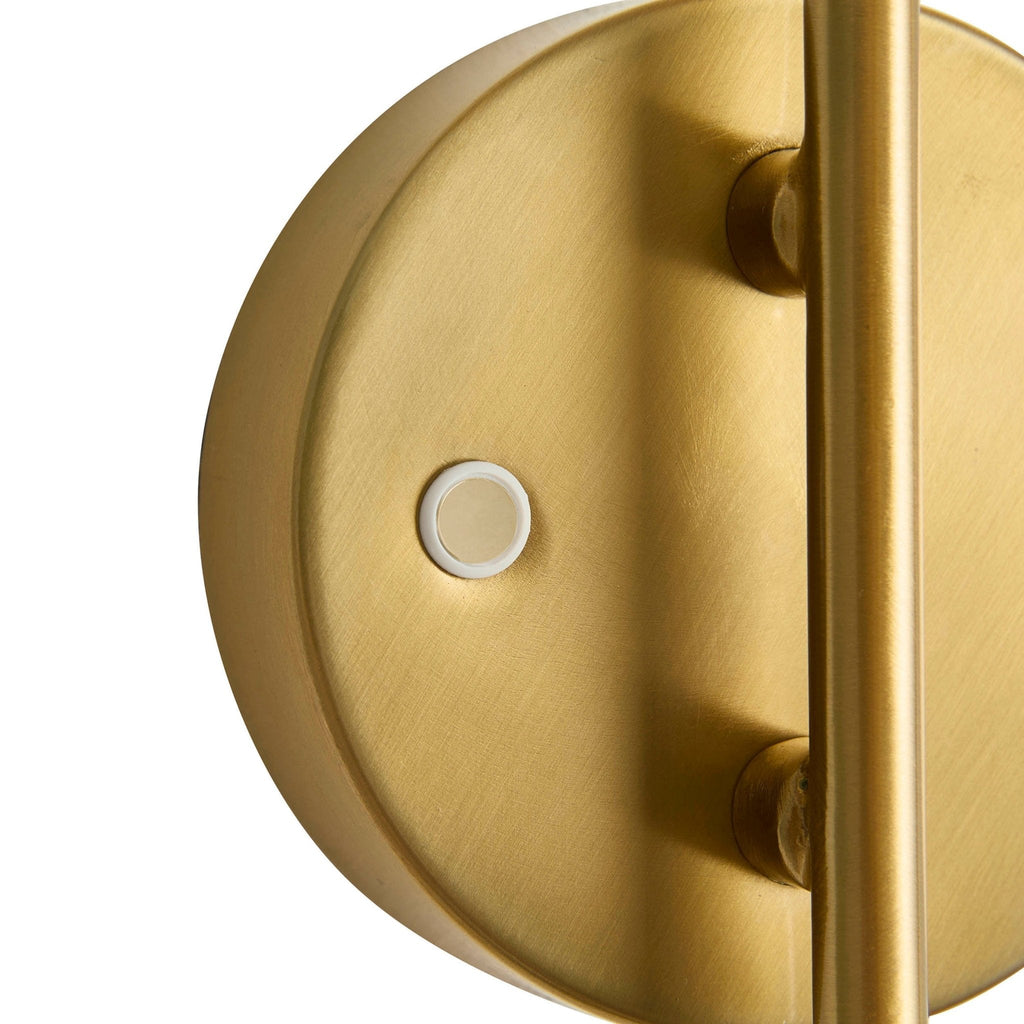 Dusklia - Lucille Ornate LED Rechargeable Wall Light - Brass