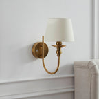 Dusklia - Lucille Ornate LED Rechargeable Wall Light - Brass