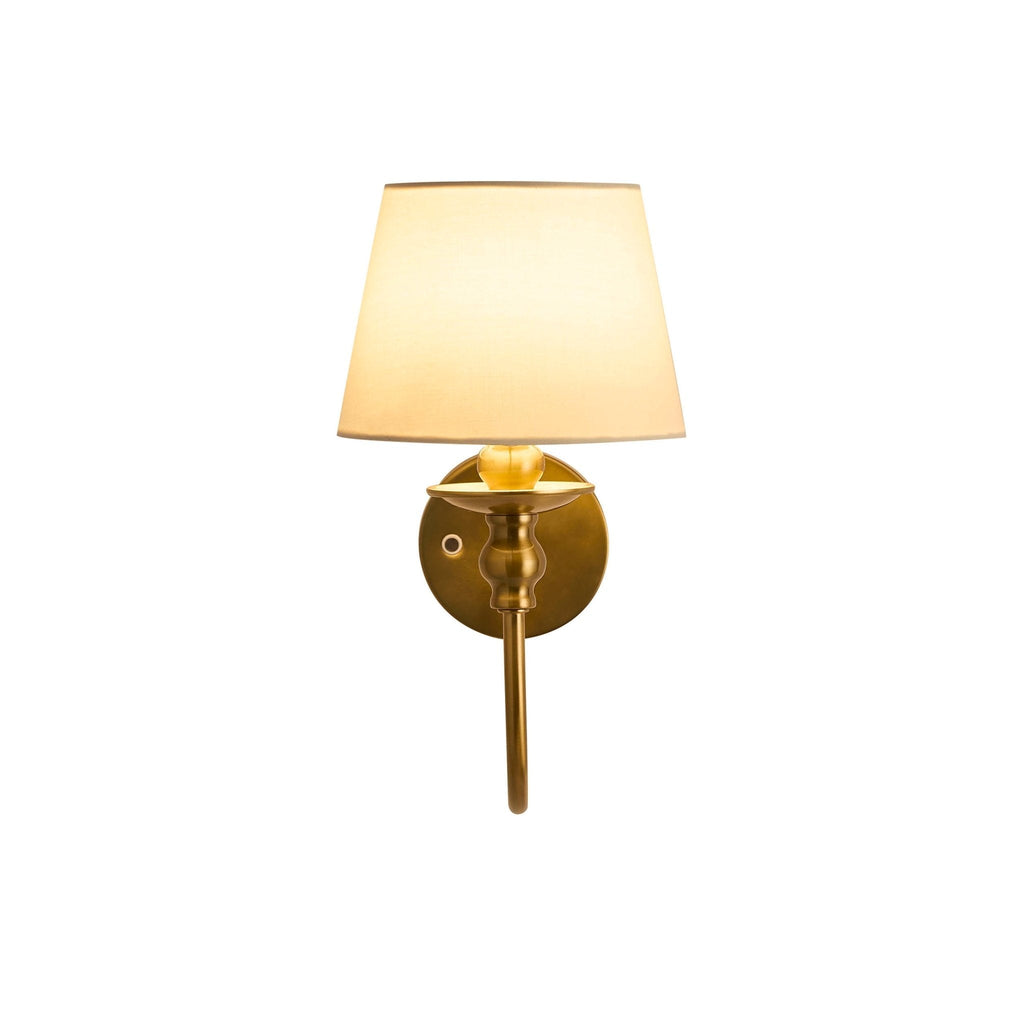 Dusklia - Lucille Ornate LED Rechargeable Wall Light - Brass