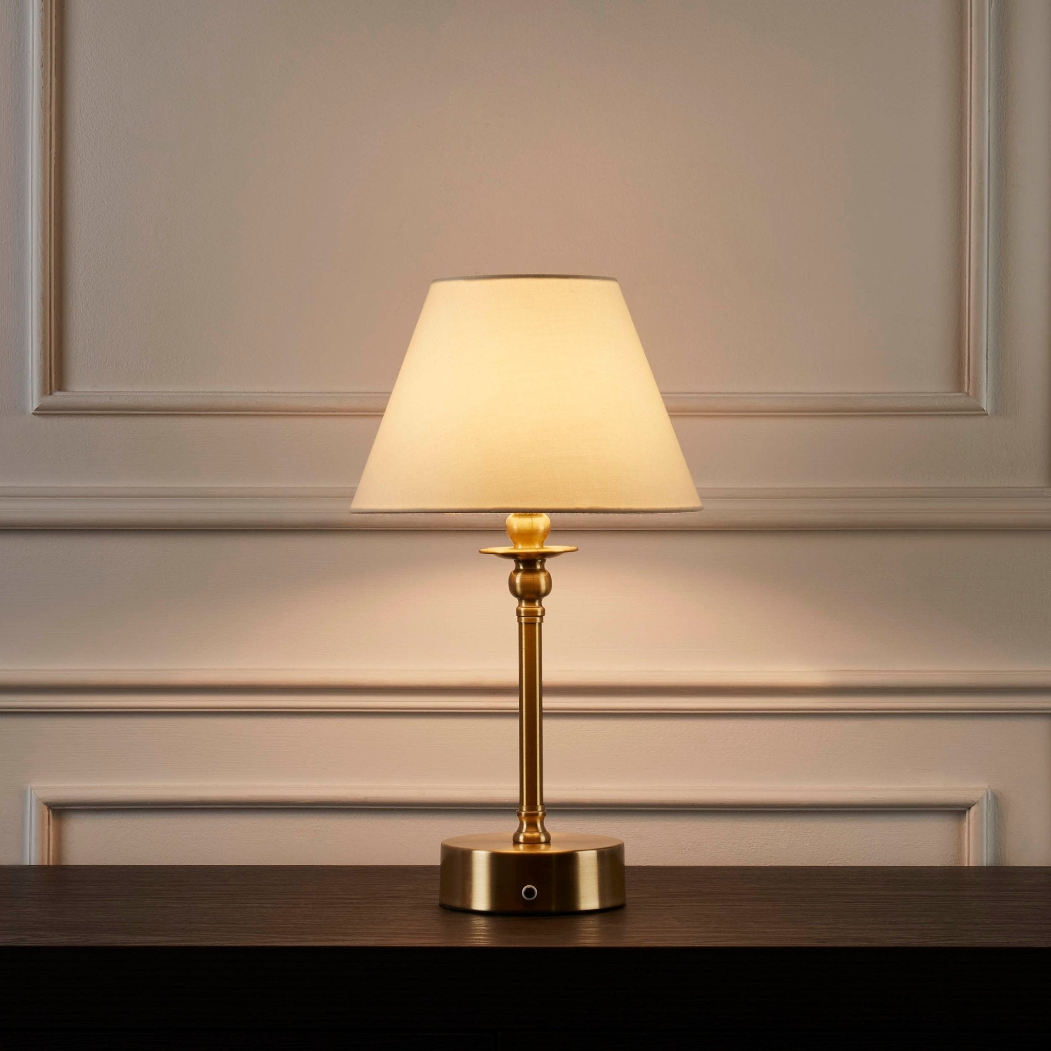 Dusklia - Lucille Ornate LED Rechargeable Wireless Lamp - Brass
