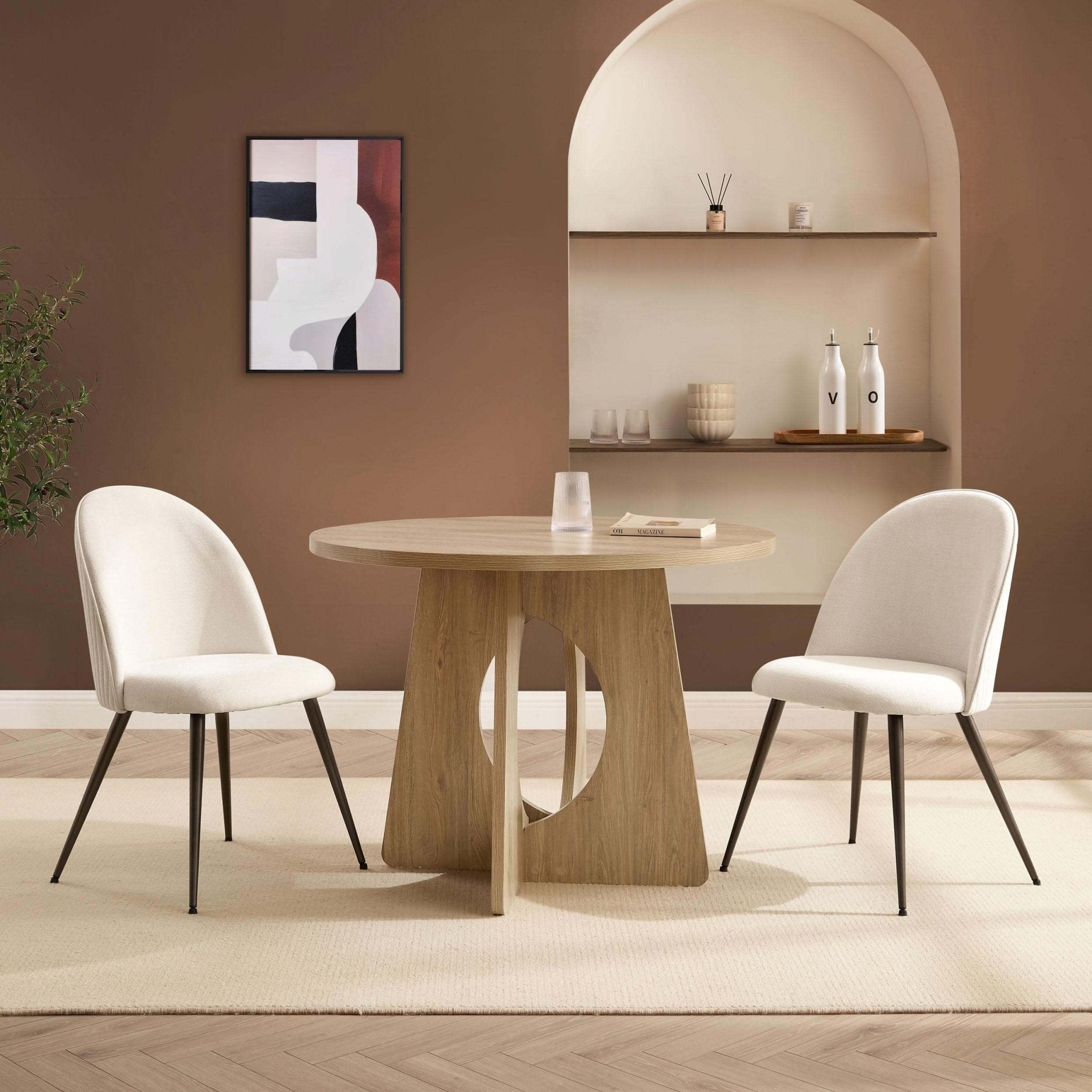Dusklia - Lucy 4 Seater Dining Table - Light Wood