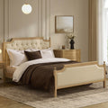 Dusklia - Luxor Bed Frame - Cream Linen