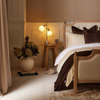 Dusklia - Luxor Bed Frame - Cream Linen