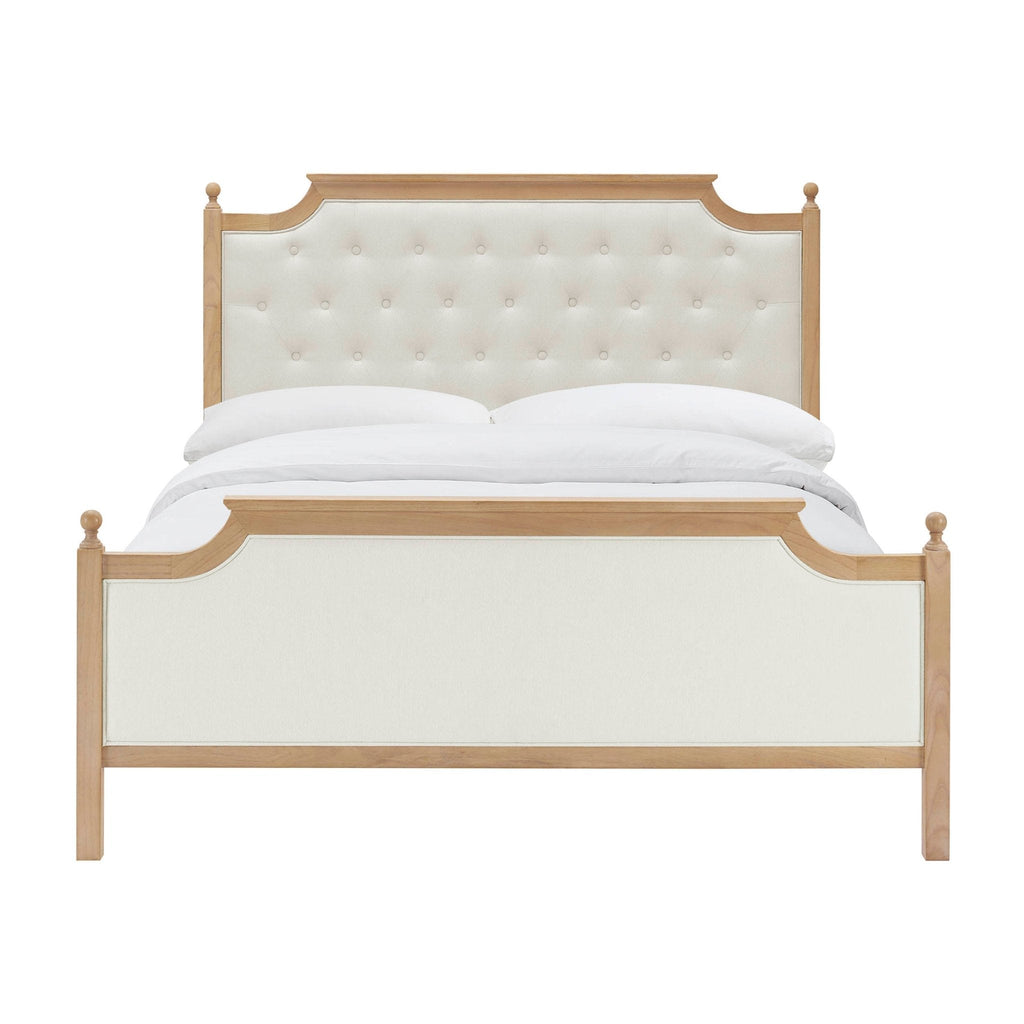 Dusklia - Luxor Bed Frame - Cream Linen