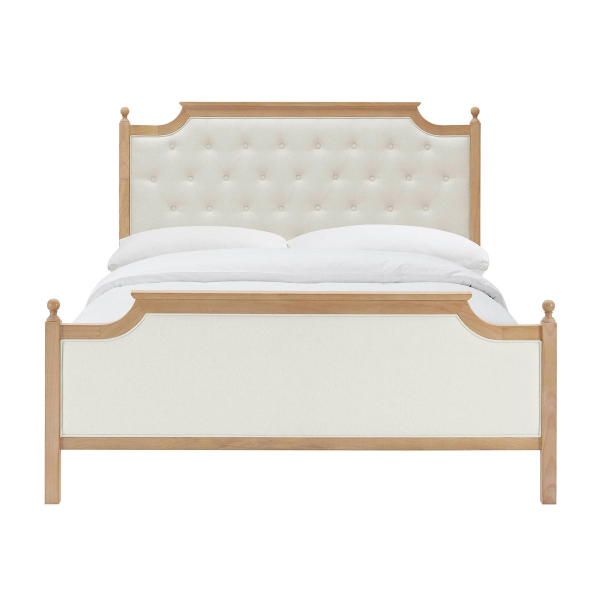 Dusklia - Luxor Bed Frame - Cream Linen
