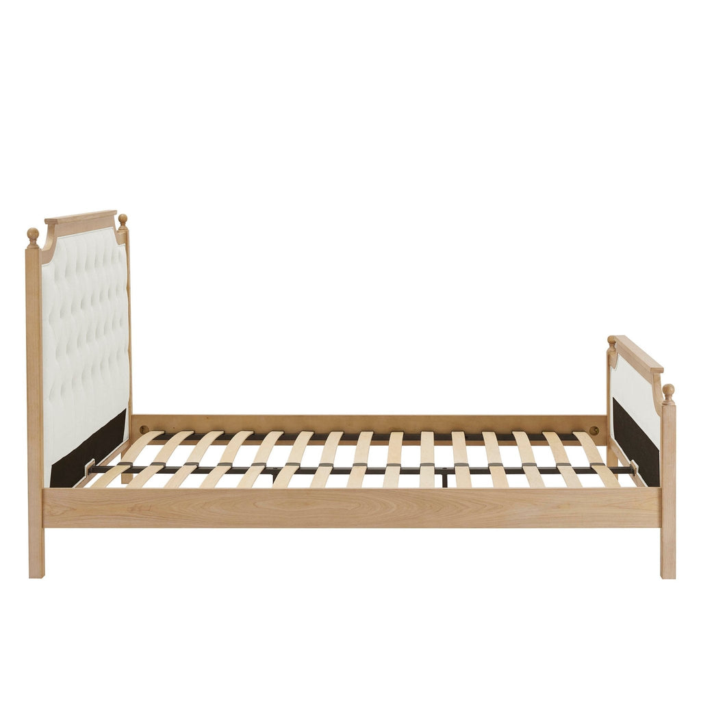 Dusklia - Luxor Bed Frame - Cream Linen