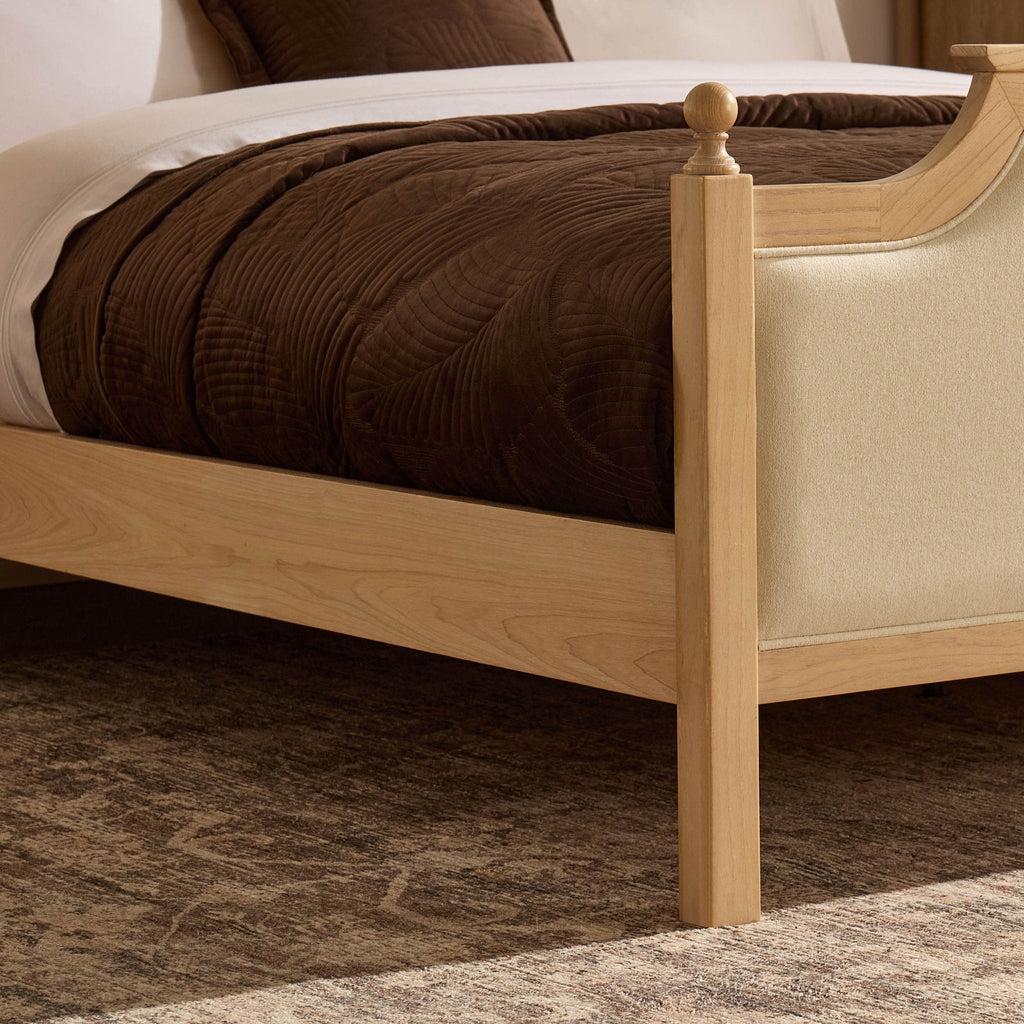 Dusklia - Luxor Bed Frame - Cream Linen