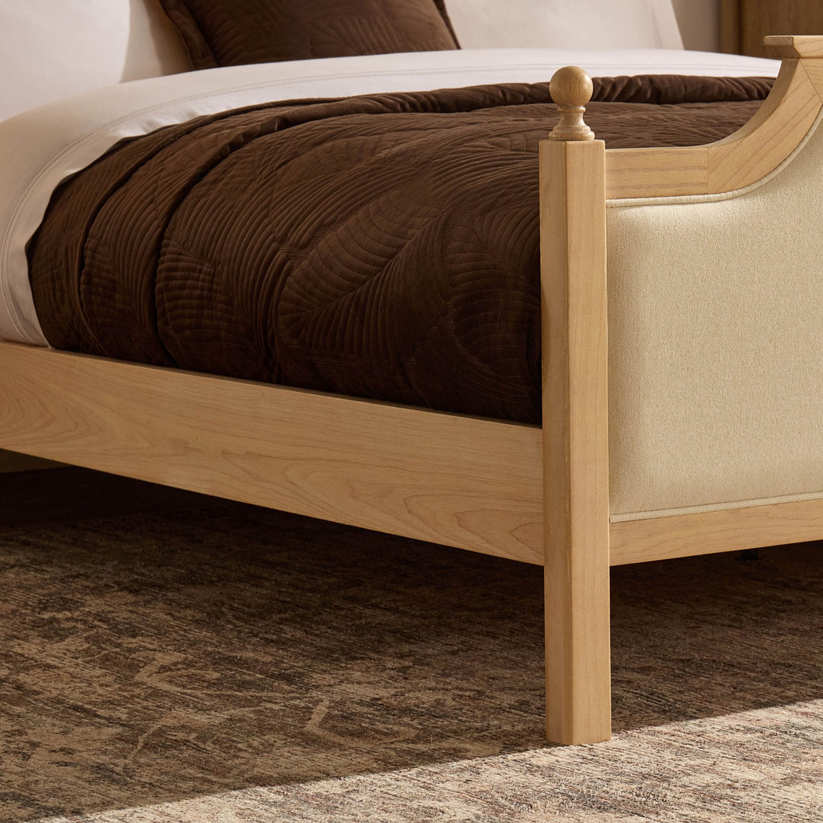 Dusklia - Luxor Bed Frame - Cream Linen