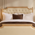Dusklia - Luxor Bed Frame - Cream Linen