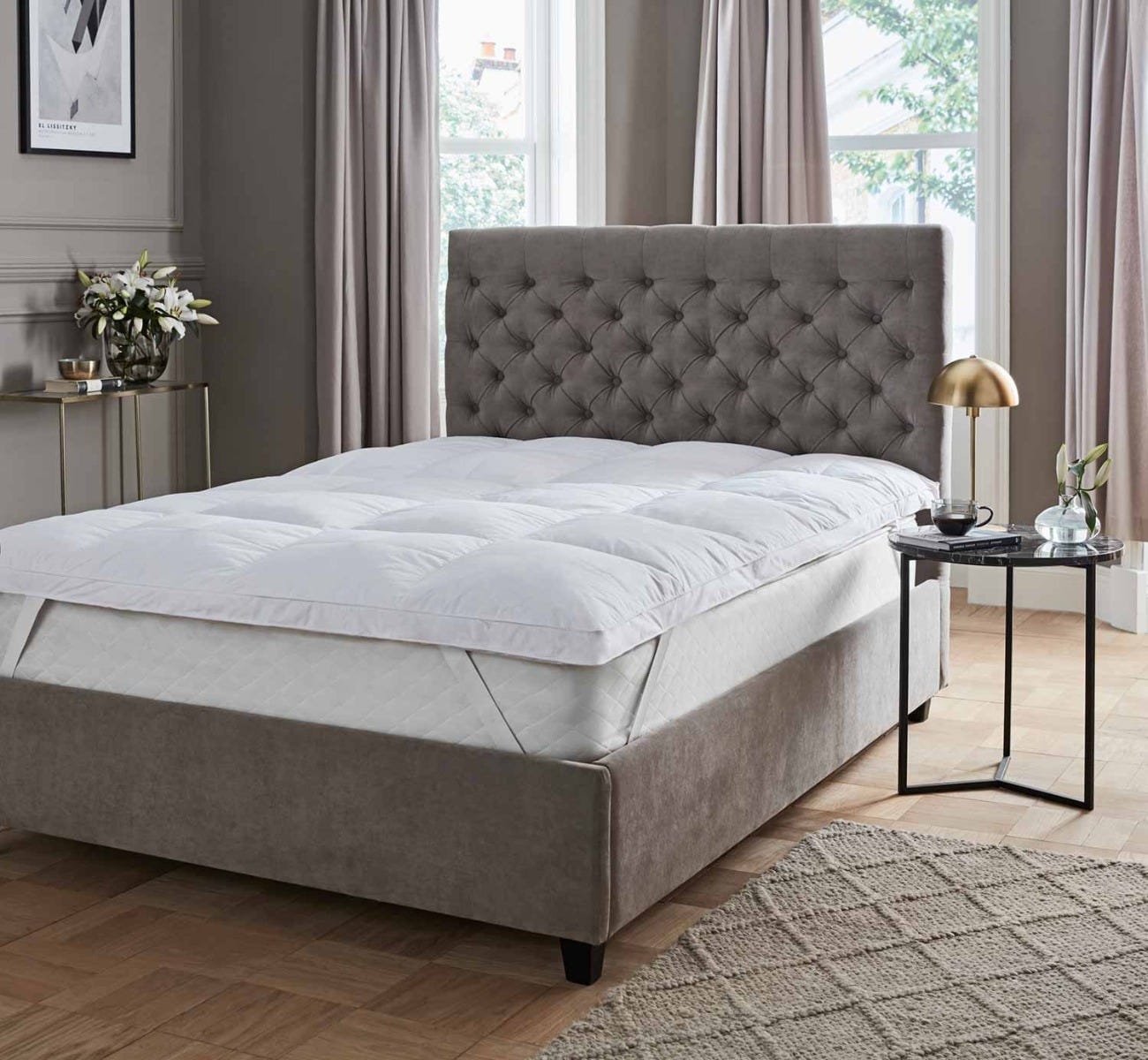 Dusklia - Luxury Duck Feather & Down Mattress Topper