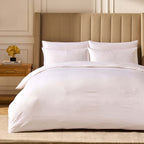 Dusklia - Lyla Cotton Lyocell Duvet Cover & Pillowcase Set - White