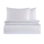 Dusklia - Lyla Cotton Lyocell Duvet Cover & Pillowcase Set - White