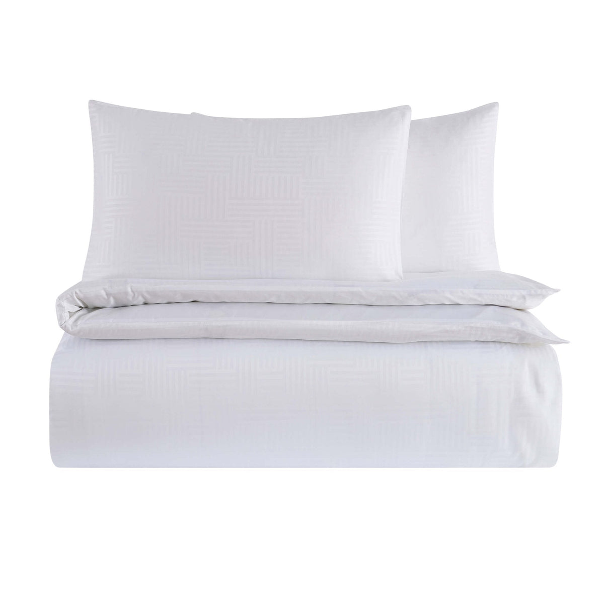 Dusklia - Lyla Cotton Lyocell Duvet Cover & Pillowcase Set - White