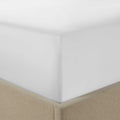 Dusklia - Lyla Cotton Lyocell Fitted Sheet - White