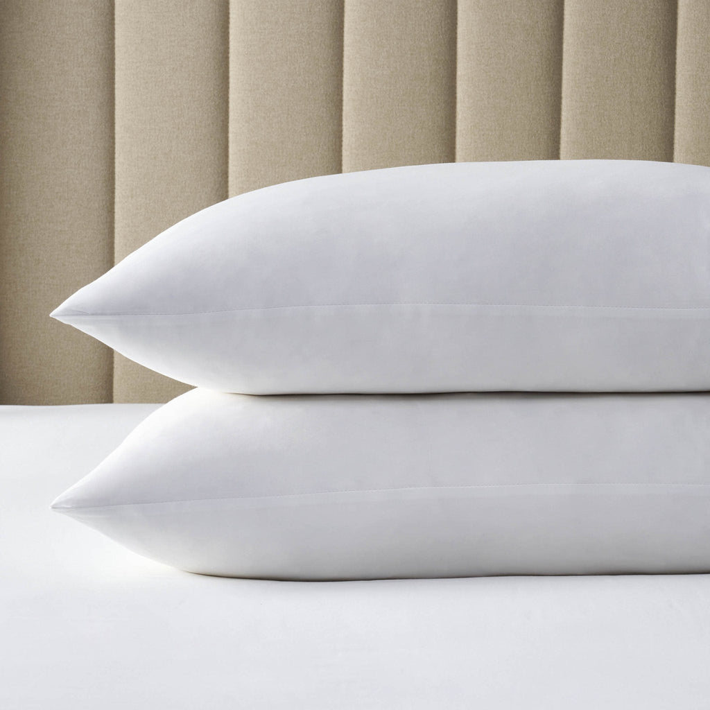 Dusklia - Lyla Cotton Lyocell Pair of Pillowcases - White