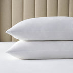 Dusklia - Lyla Cotton Lyocell Pair of Pillowcases - White