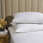 Dusklia - Lyla Cotton Lyocell Pair of Pillowcases - White