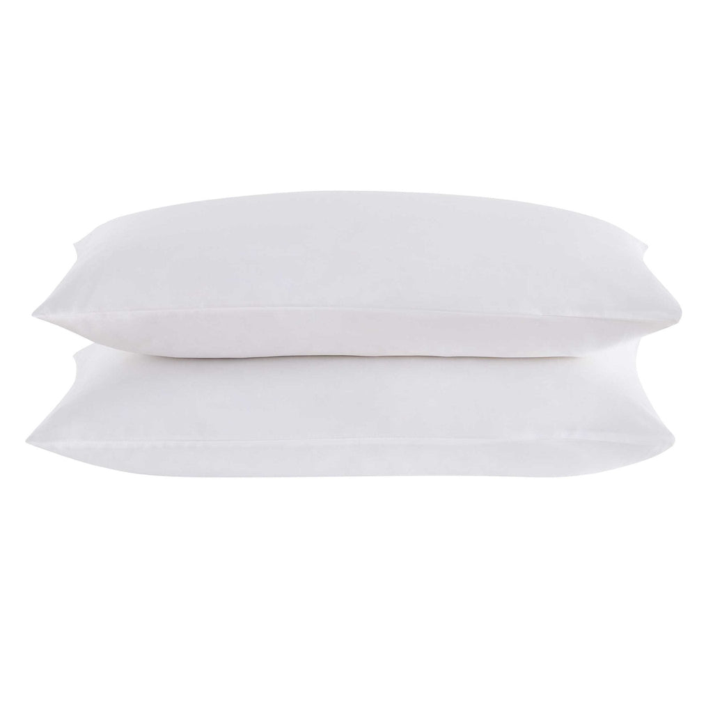 Dusklia - Lyla Cotton Lyocell Pair of Pillowcases - White