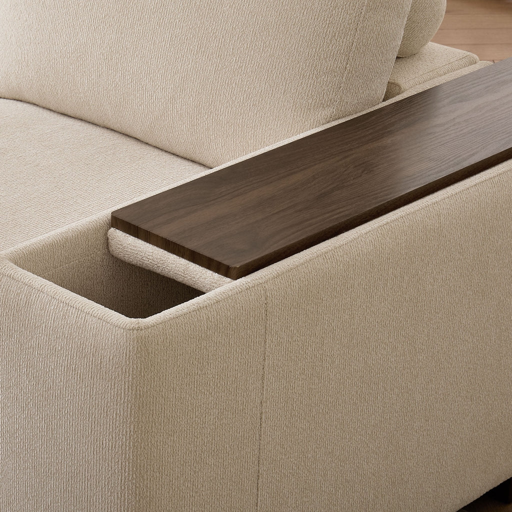 Dusklia - Lyon Armchair - Speckled Sand Boucle