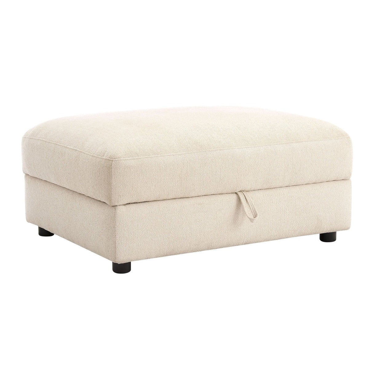 Dusklia - Lyon Storage Pouffe - Speckled Sand Boucle