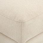 Dusklia - Lyon Storage Pouffe - Speckled Sand Boucle