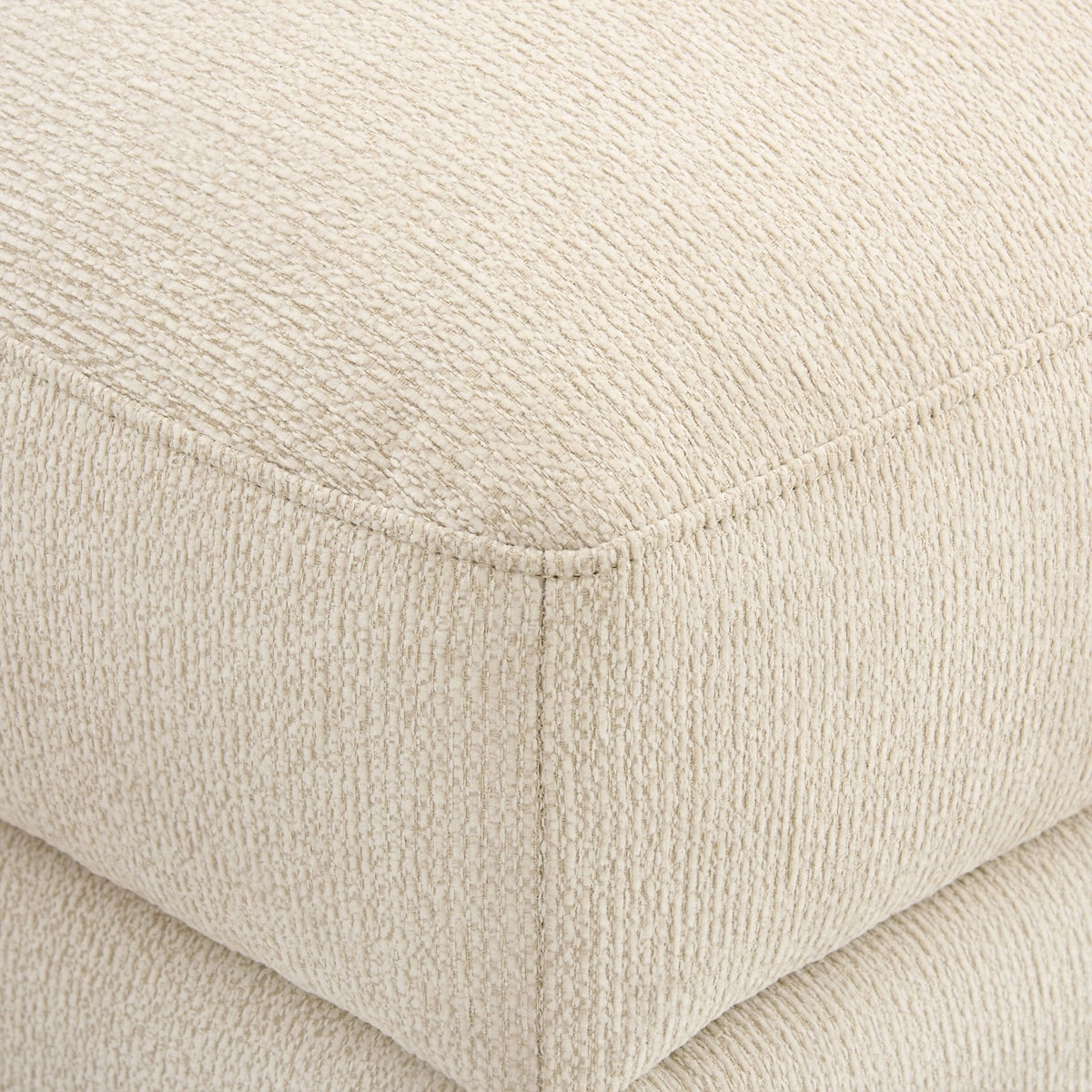 Dusklia - Lyon Storage Pouffe - Speckled Sand Boucle