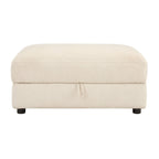 Dusklia - Lyon Storage Pouffe - Speckled Sand Boucle