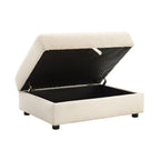 Dusklia - Lyon Storage Pouffe - Speckled Sand Boucle