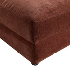 Dusklia - Lyon Storage Pouffe - Chenille Dark Rust