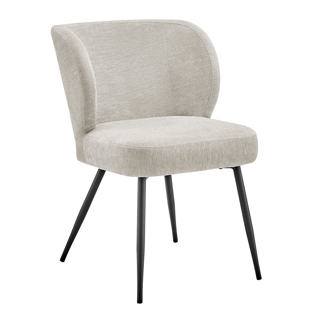 Dusklia - Mabel Set of 2 Dining Chairs - Chenille - Natural